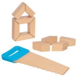 Säge Und Holzbausteine Mit Klettverbindung (goki 58377) -Tonies Geschaft 58377 holzbausteine