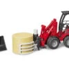 BRUDER 02192 - Schäffer Hoflader 2630 Mit Ballengreifzange -Tonies Geschaft bruder 02192 schaeffer hoflader 2630 ballengreifzange