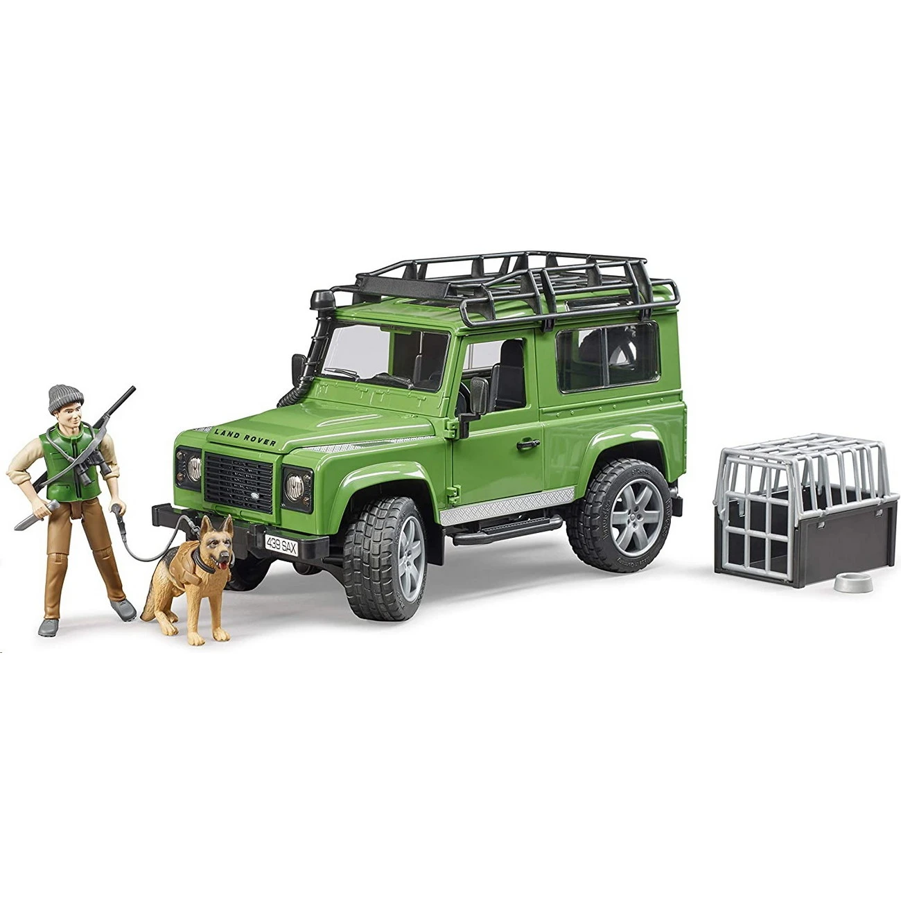 BRUDER 02587 - Land Rover Defender Mit Förster Und Hund 4 BRUDER 02587 - Land Rover Defender Mit Förster Und Hund - Image 2