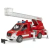 BRUDER 02673 - MB Sprinter Feuerwehr Mit Drehleiter Pumpe Light-Sound Modul -Tonies Geschaft bruder 02673 mb sprinter feuerwehr