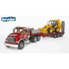 BRUDER 02813 - MACK Granite LKW Tieflader Set -Tonies Geschaft bruder 02813 mack granite lkw tieflader set bruder 02813 logo