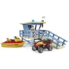 Bruder 62780 - Bworld Life Guard Station Mit Quad Und Personal Water Craft -Tonies Geschaft bruder 62780 bworld life guard station quad personal water craft