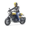 BRUDER 63053 - Scrambler Ducati Full Throttle Motorrad Mit Fahrer (63053) -Tonies Geschaft bruder 63053 scrambler ducati motorrad