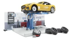 Bworld 62110 - PKW-Werkstatt Mit Figur (Bruder) -Tonies Geschaft bworld 62110 auto werkstatt roadster figur bruder