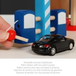 Parkhaus Aus Holz (goki 53821) -Tonies Geschaft goki parkhaus