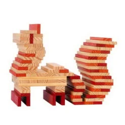 Kapla Farben Set Rot Orange Und Buch 22 -Tonies Geschaft kapla bausteine farbe rot orange holz